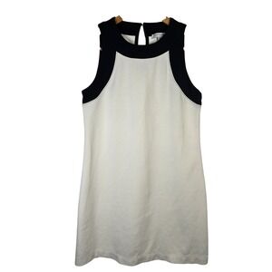 Free Assembly XS Sleeveless Mini Dress Black White Colorblock‎ Casual Mod